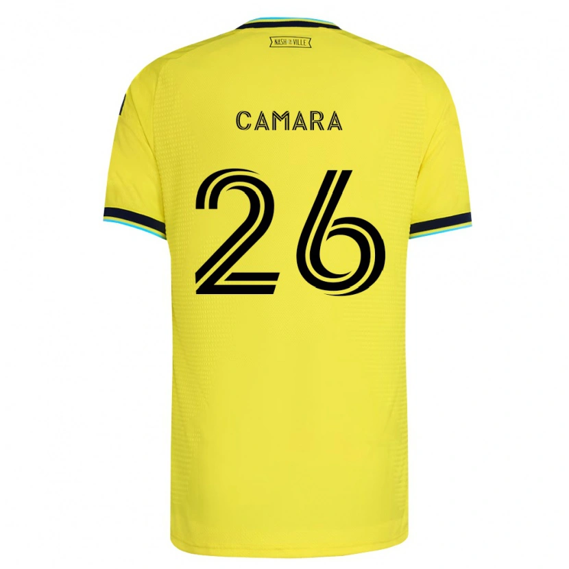Danxen Dames Famara Camara #26 Helder Geel Marineblauw Thuisshirt Thuistenue 2026/27 T-Shirt België