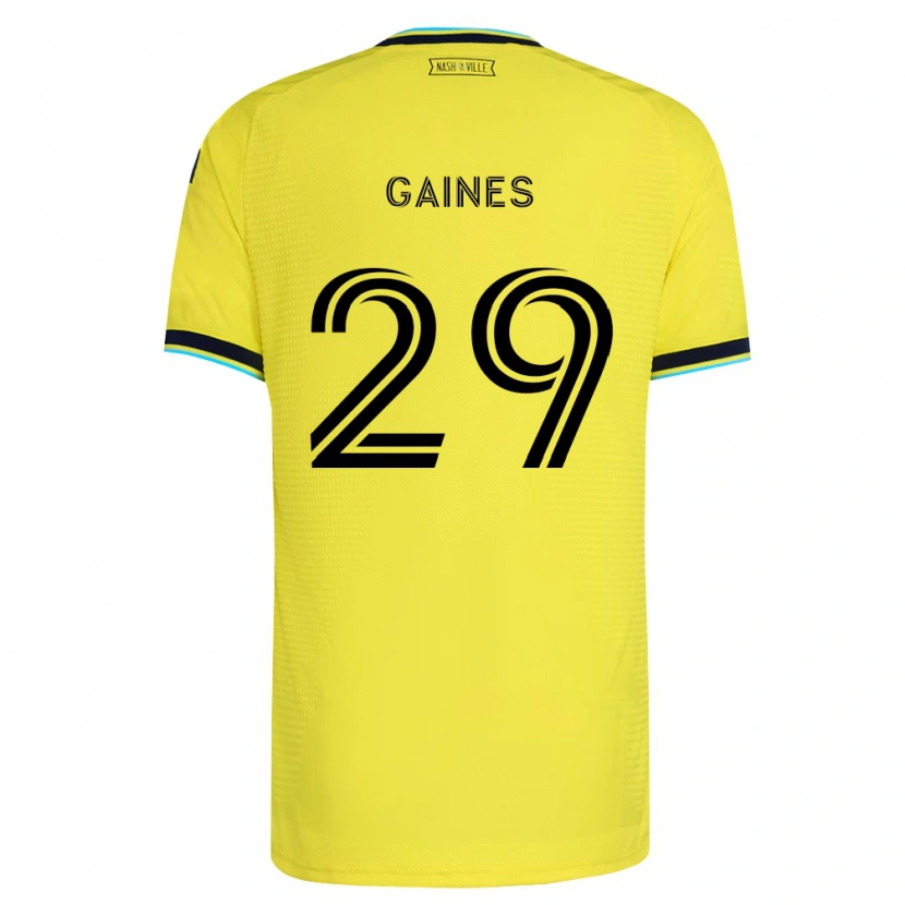 Danxen Dames Julian Gaines #29 Helder Geel Marineblauw Thuisshirt Thuistenue 2026/27 T-Shirt België