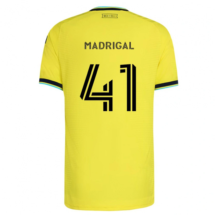 Danxen Dames Warren Madrigal #41 Helder Geel Marineblauw Thuisshirt Thuistenue 2026/27 T-Shirt België