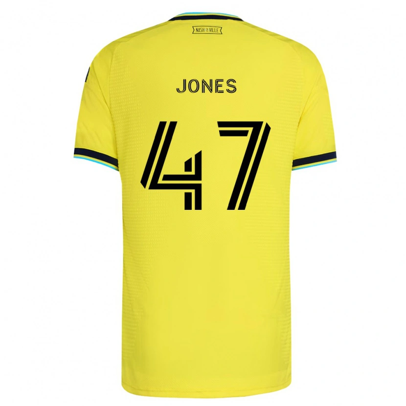 Danxen Dames Isaiah Jones #47 Helder Geel Marineblauw Thuisshirt Thuistenue 2026/27 T-Shirt België