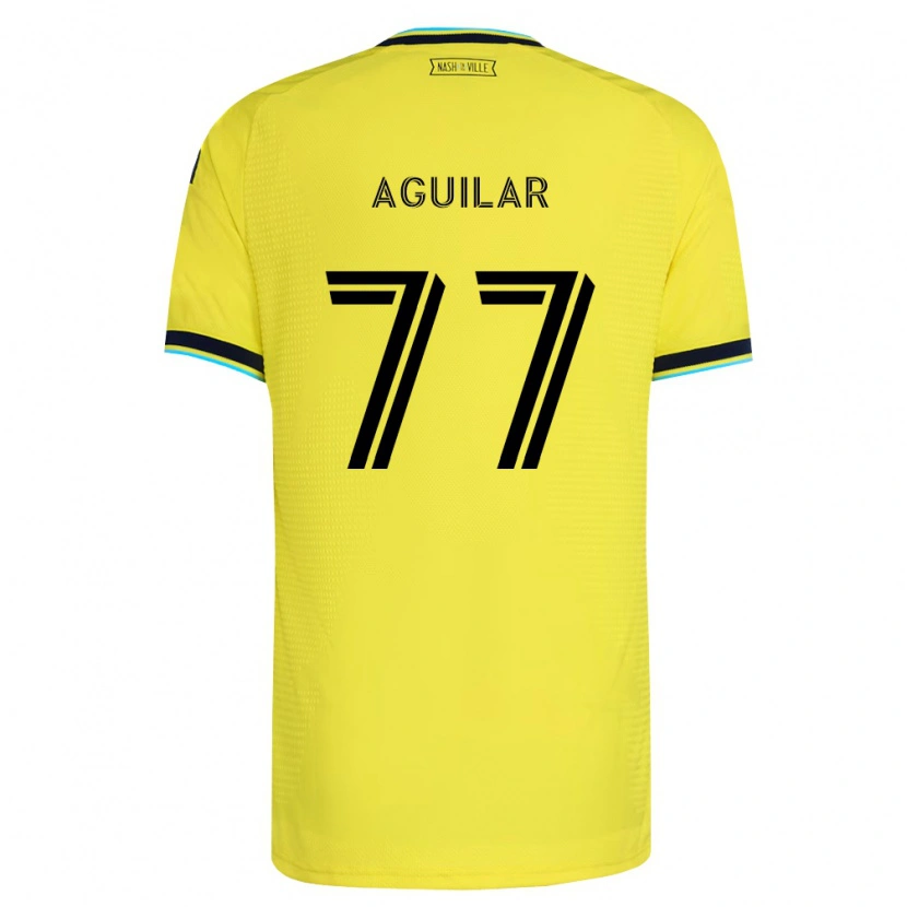 Danxen Dames Xavier Aguilar #77 Helder Geel Marineblauw Thuisshirt Thuistenue 2026/27 T-Shirt België