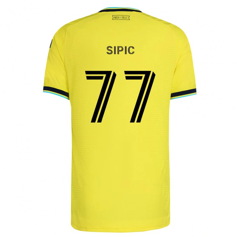 Danxen Dames Adem Sipić #77 Helder Geel Marineblauw Thuisshirt Thuistenue 2026/27 T-Shirt België