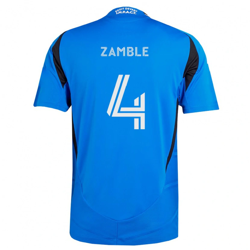 Danxen Dames Ulrich Zamble #4 Blauw Wit Zwart Thuisshirt Thuistenue 2026/27 T-Shirt België