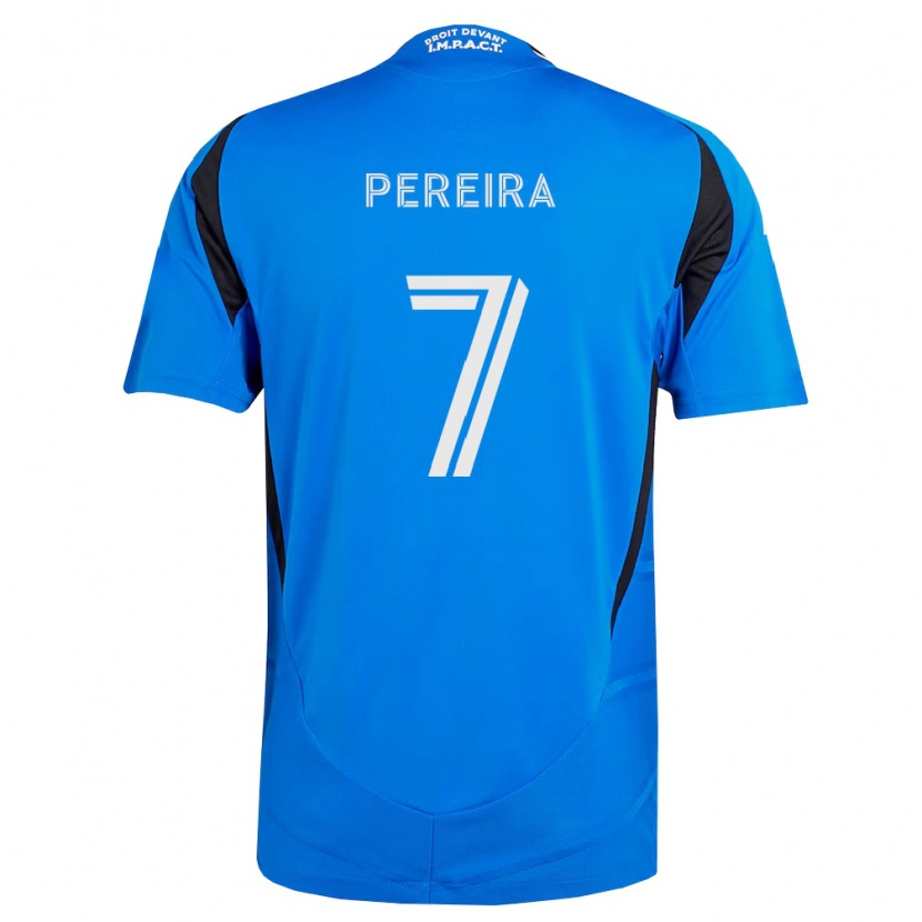Danxen Dames Daniel Pereira #7 Blauw Wit Zwart Thuisshirt Thuistenue 2026/27 T-Shirt België