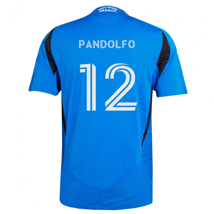 Danxen Dames Gabriel Pandolfo #12 Blauw Wit Zwart Thuisshirt Thuistenue 2026/27 T-Shirt België