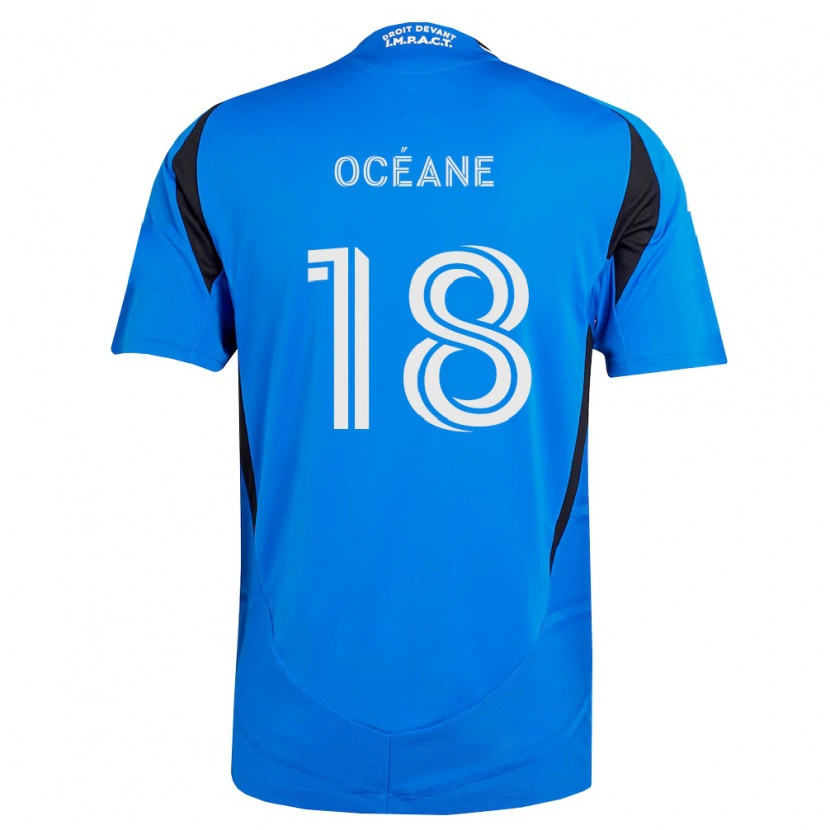 Danxen Dames Blouin Océane #18 Blauw Wit Zwart Thuisshirt Thuistenue 2026/27 T-Shirt België