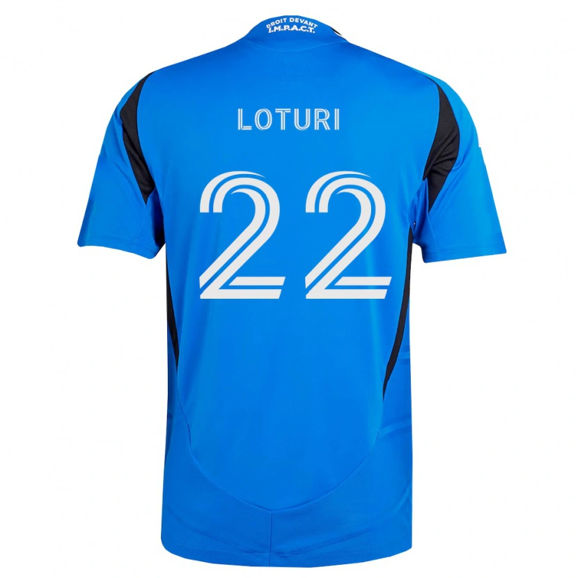 Danxen Dames Victor Loturi #22 Blauw Wit Zwart Thuisshirt Thuistenue 2026/27 T-Shirt België