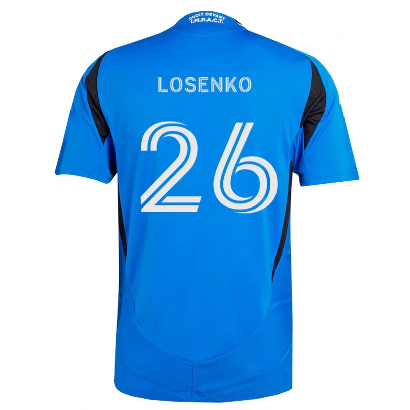 Danxen Dames Ivan Losenko #26 Blauw Wit Zwart Thuisshirt Thuistenue 2026/27 T-Shirt België