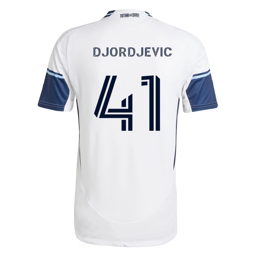 Danxen Dames Nikola Djordjevic #41 Wit Koninklijk Blauw Thuisshirt Thuistenue 2026/27 T-Shirt België