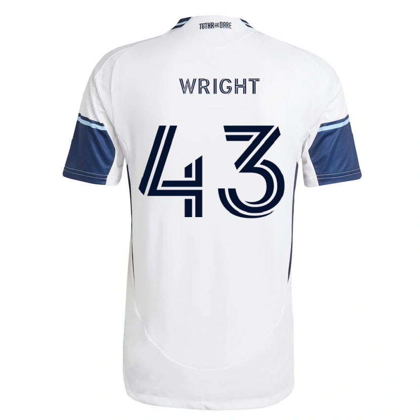 Danxen Dames Trevor Wright #43 Wit Koninklijk Blauw Thuisshirt Thuistenue 2026/27 T-Shirt België