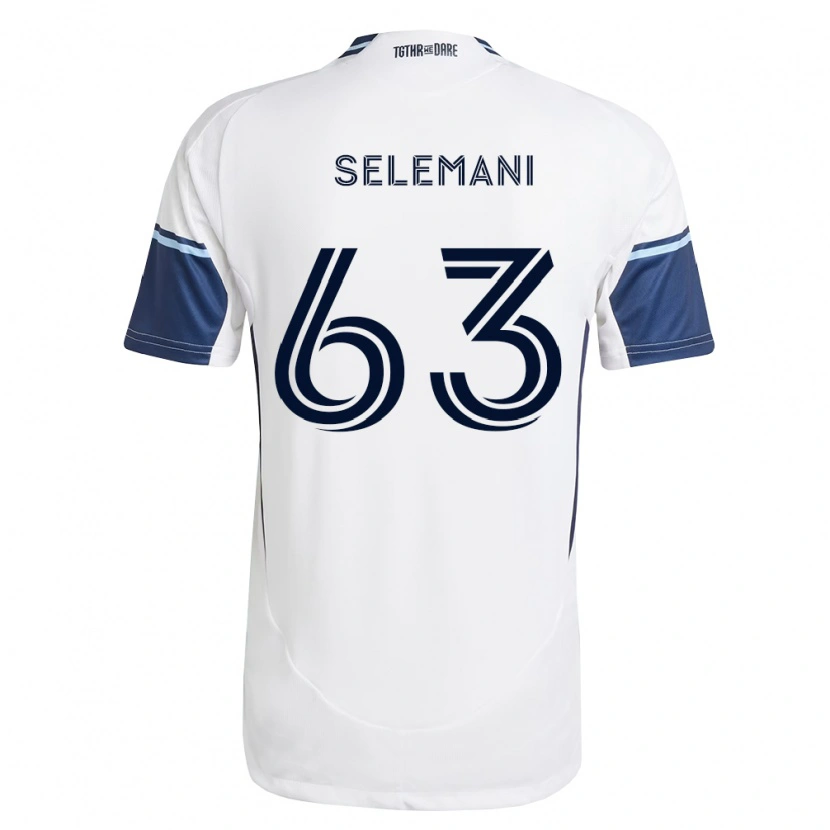 Danxen Dames Johnny Selemani #63 Wit Koninklijk Blauw Thuisshirt Thuistenue 2026/27 T-Shirt België