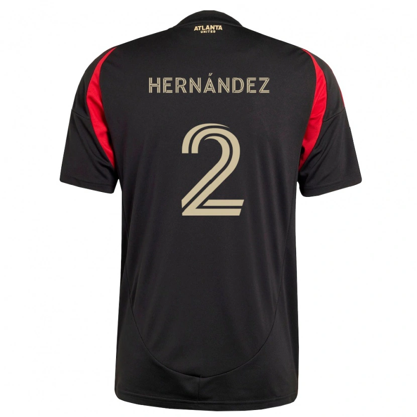 Danxen Dames Ronald Hernández #2 Zwart Rood Thuisshirt Thuistenue 2026/27 T-Shirt België