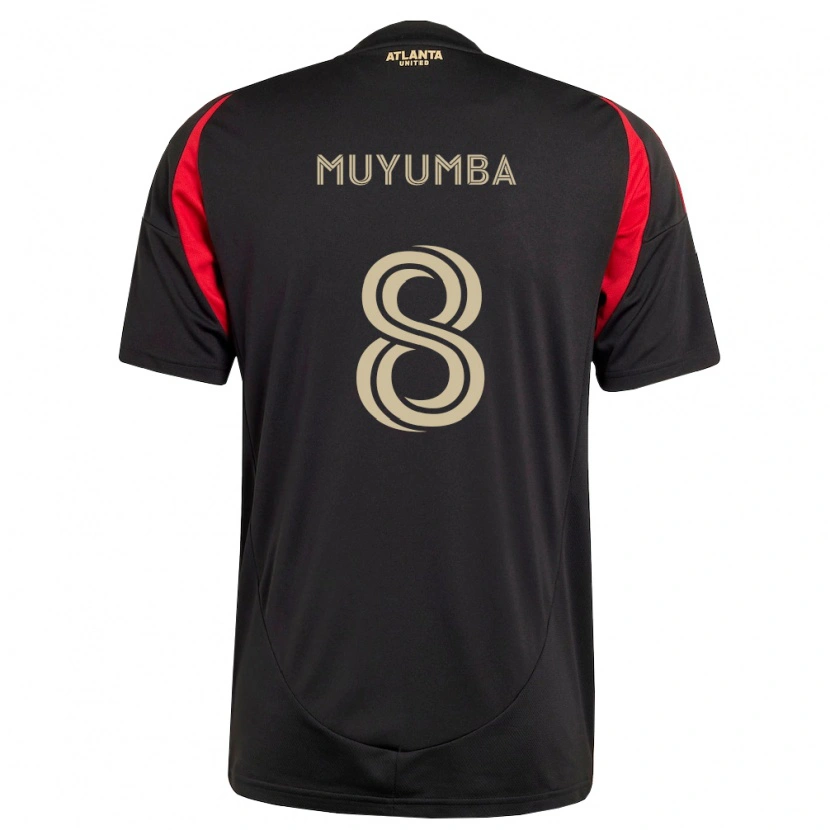 Danxen Dames Tristan Muyumba #8 Zwart Rood Thuisshirt Thuistenue 2026/27 T-Shirt België