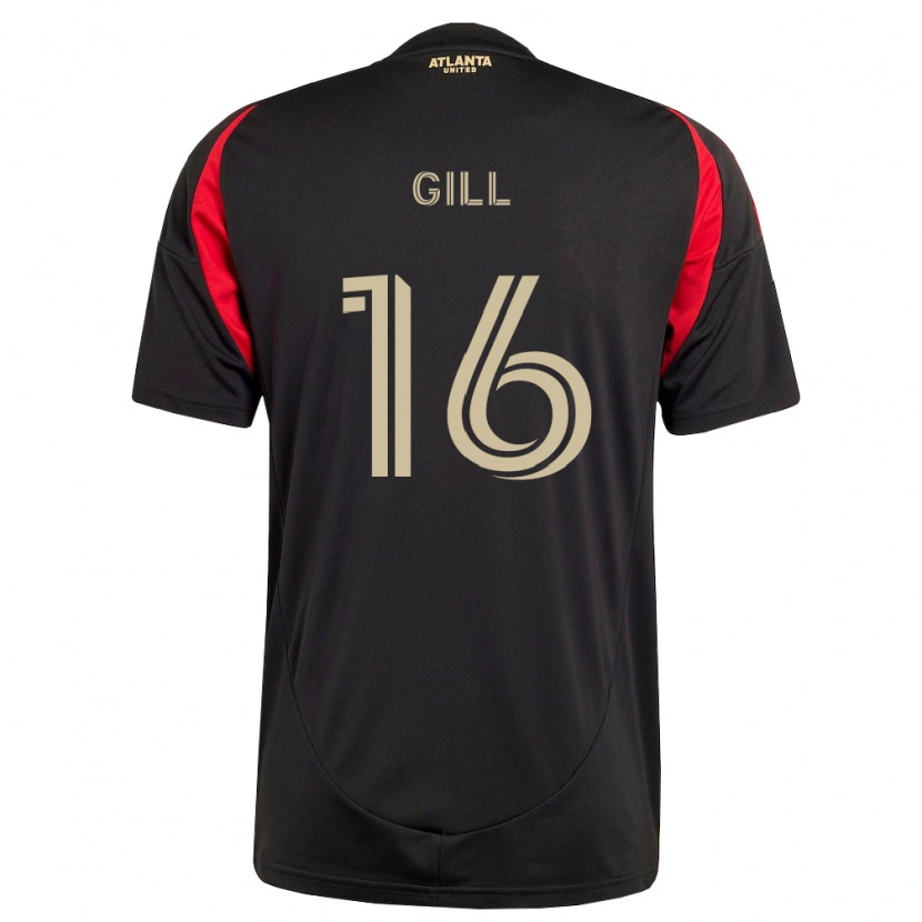 Danxen Dames Adrian Gill #16 Zwart Rood Thuisshirt Thuistenue 2026/27 T-Shirt België
