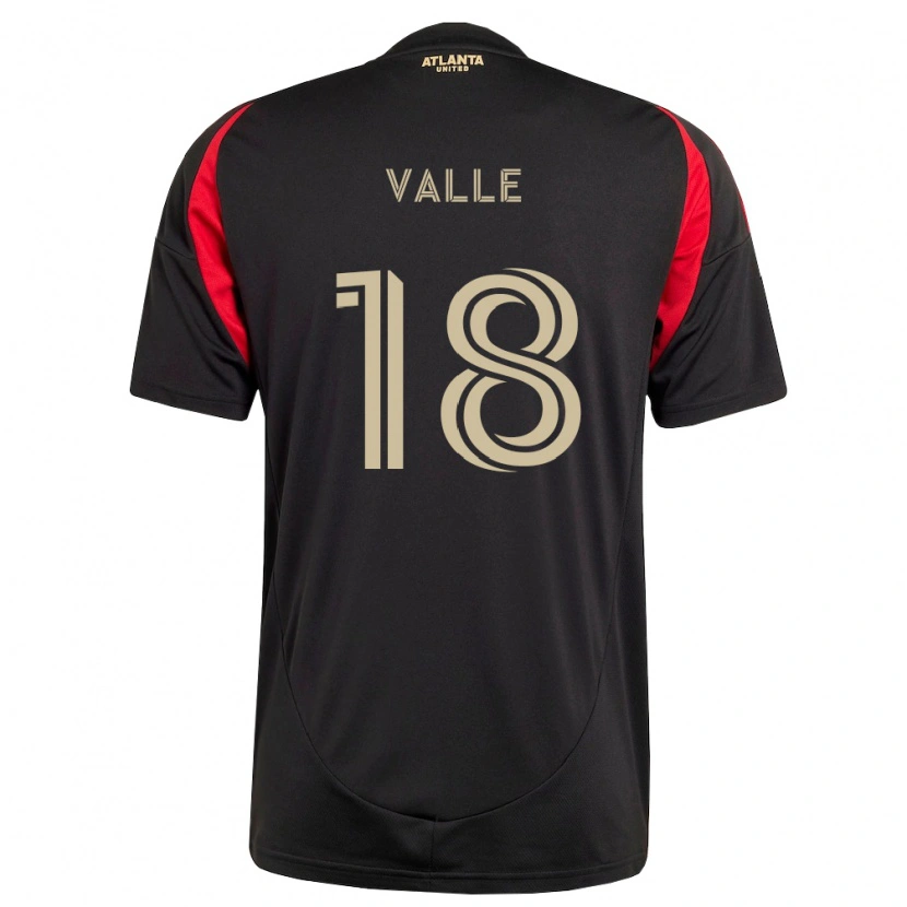 Danxen Dames Daniel Valle #18 Zwart Rood Thuisshirt Thuistenue 2026/27 T-Shirt België