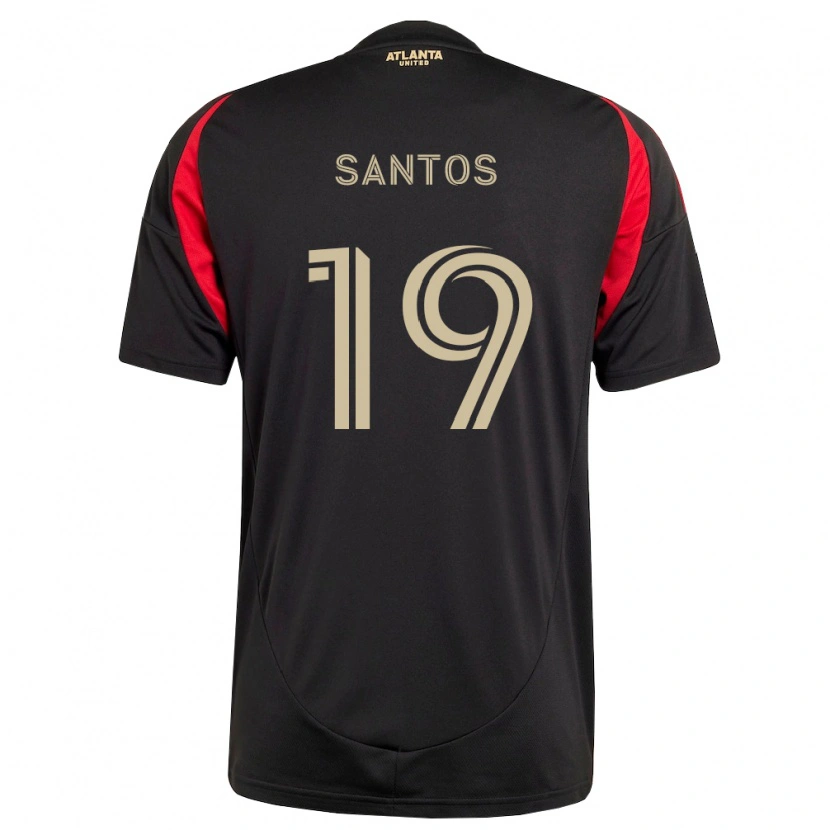Danxen Dames Sergio Santos #19 Zwart Rood Thuisshirt Thuistenue 2026/27 T-Shirt België