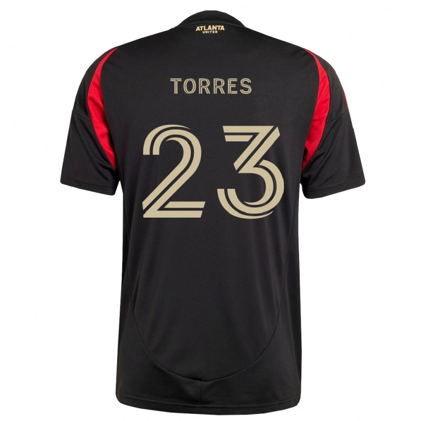 Danxen Dames Adyn Torres #23 Zwart Rood Thuisshirt Thuistenue 2026/27 T-Shirt België