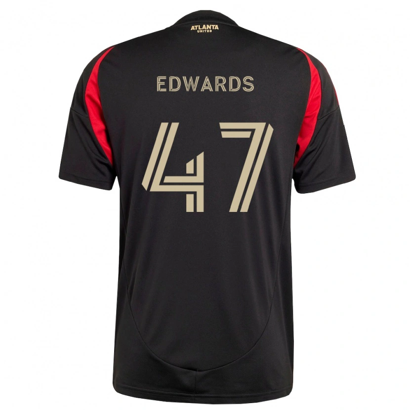 Danxen Dames Matthew Edwards #47 Zwart Rood Thuisshirt Thuistenue 2026/27 T-Shirt België