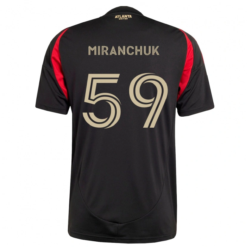 Danxen Dames Aleksey Miranchuk #59 Zwart Rood Thuisshirt Thuistenue 2026/27 T-Shirt België