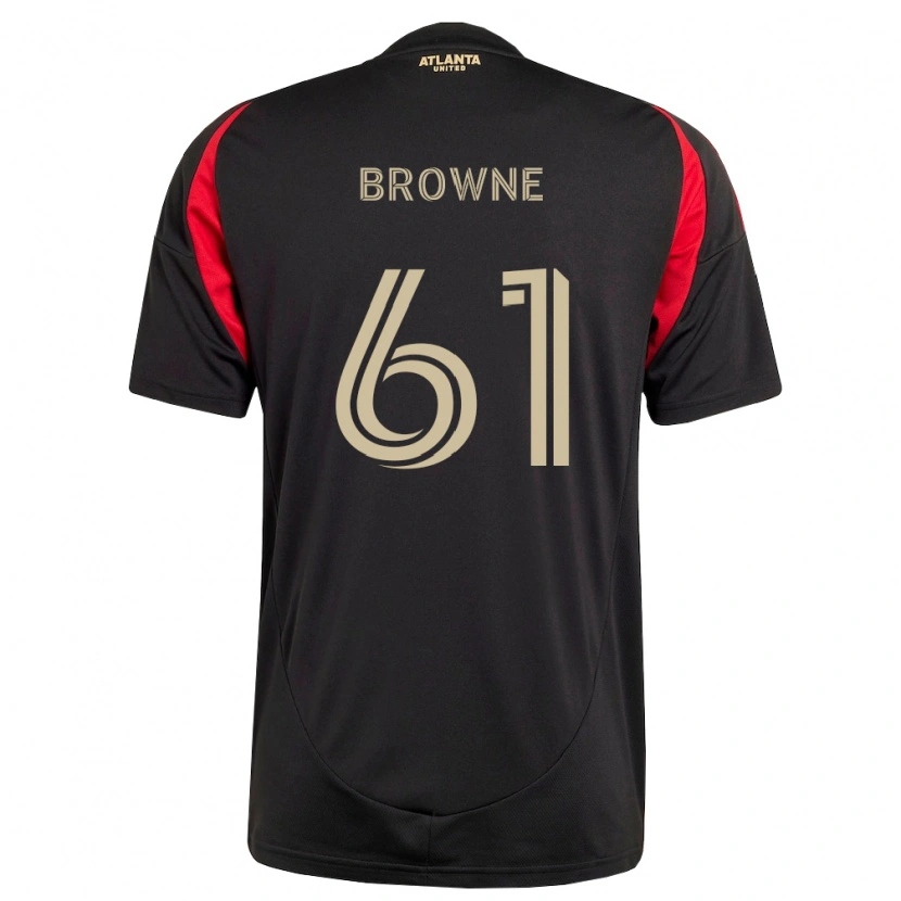 Danxen Dames Adedamola Browne #61 Zwart Rood Thuisshirt Thuistenue 2026/27 T-Shirt België