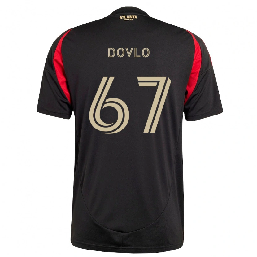Danxen Dames Enzo Dovlo #67 Zwart Rood Thuisshirt Thuistenue 2026/27 T-Shirt België