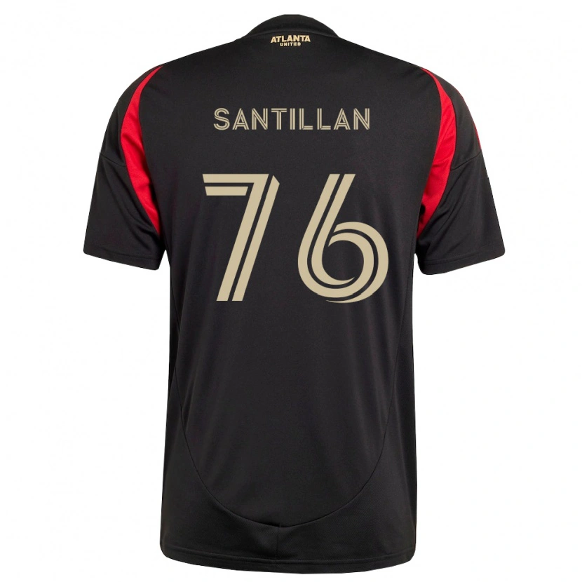 Danxen Dames Noe Santillan #76 Zwart Rood Thuisshirt Thuistenue 2026/27 T-Shirt België