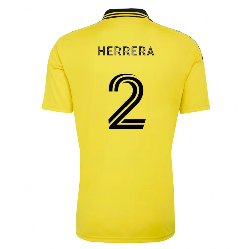 Danxen Dames Andrés Herrera #2 Geel Zwart Thuisshirt Thuistenue 2026/27 T-Shirt België