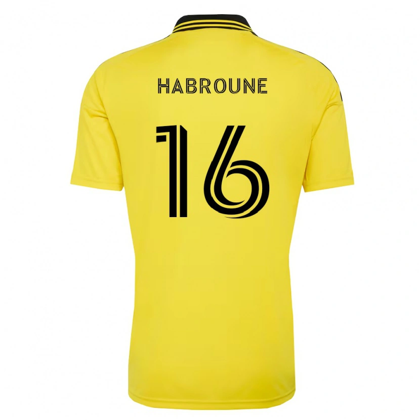 Danxen Dames Taha Habroune #16 Geel Zwart Thuisshirt Thuistenue 2026/27 T-Shirt België