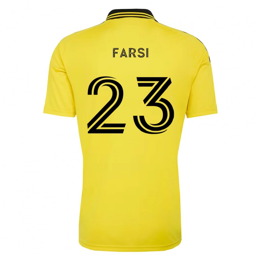 Danxen Dames Mohamed Farsi #23 Geel Zwart Thuisshirt Thuistenue 2026/27 T-Shirt België