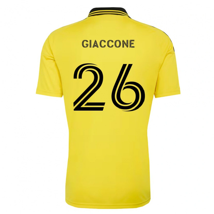 Danxen Dames Lautaro Giaccone #26 Geel Zwart Thuisshirt Thuistenue 2026/27 T-Shirt België