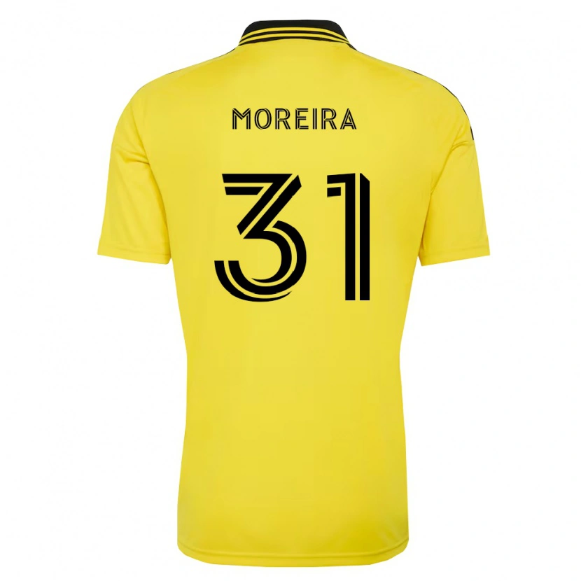 Danxen Dames Steven Moreira #31 Geel Zwart Thuisshirt Thuistenue 2026/27 T-Shirt België