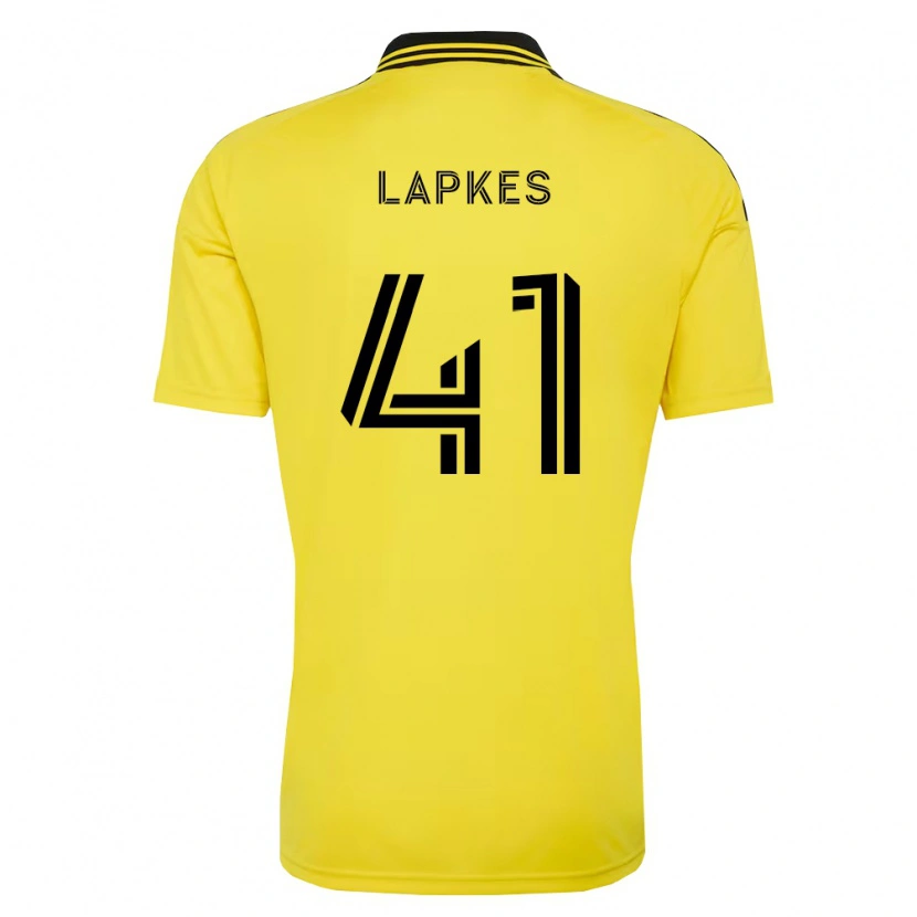 Danxen Dames Stanislav Lapkes #41 Geel Zwart Thuisshirt Thuistenue 2026/27 T-Shirt België