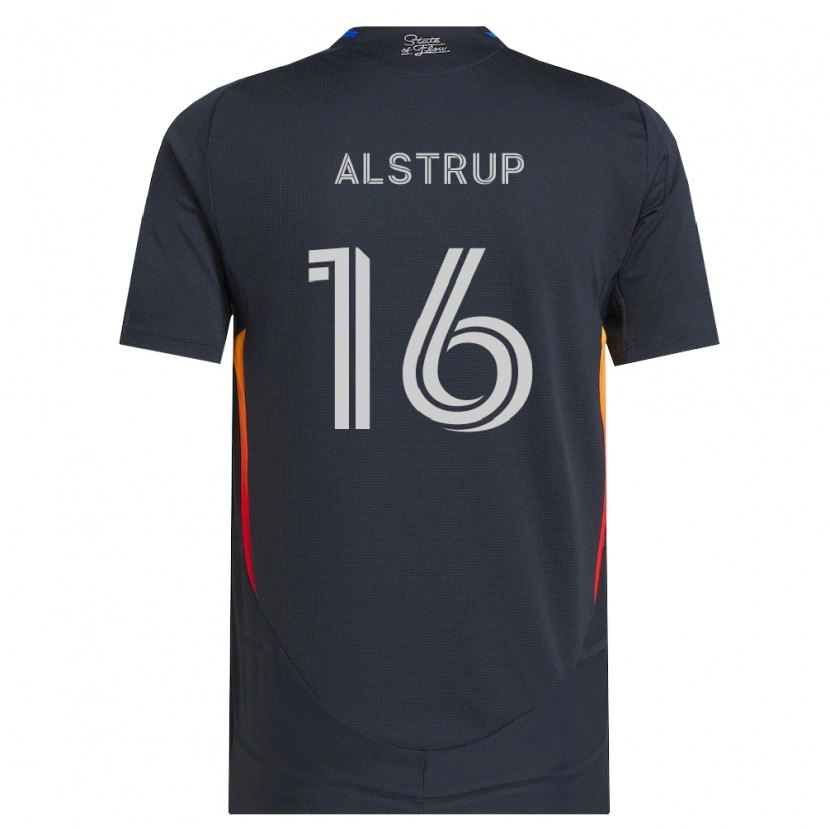 Danxen Dames Marcus Alstrup #16 Donkergrijs Rood Thuisshirt Thuistenue 2026/27 T-Shirt België