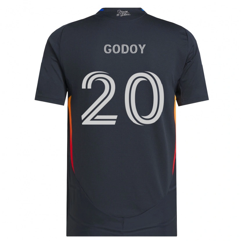 Danxen Dames Aníbal Godoy #20 Donkergrijs Rood Thuisshirt Thuistenue 2026/27 T-Shirt België
