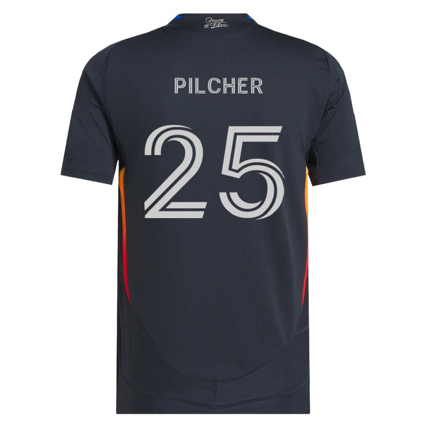 Danxen Dames Ian Pilcher #25 Donkergrijs Rood Thuisshirt Thuistenue 2026/27 T-Shirt België