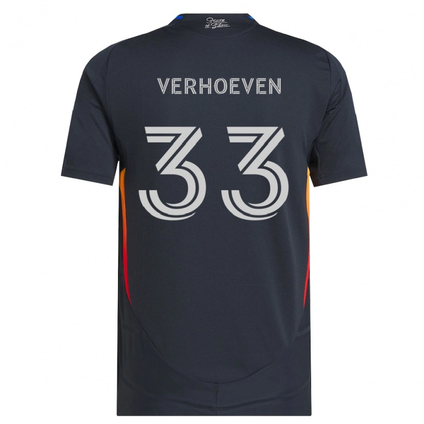 Danxen Dames Oscar Verhoeven #33 Donkergrijs Rood Thuisshirt Thuistenue 2026/27 T-Shirt België