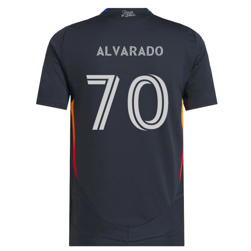 Danxen Dames Alejandro Alvarado #70 Donkergrijs Rood Thuisshirt Thuistenue 2026/27 T-Shirt België