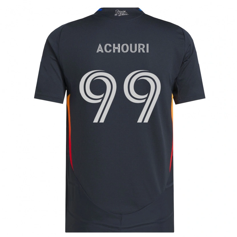 Danxen Dames Elias Achouri #99 Donkergrijs Rood Thuisshirt Thuistenue 2026/27 T-Shirt België