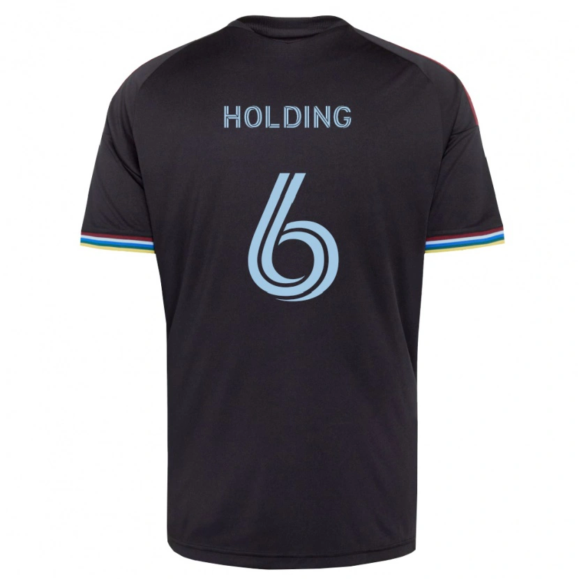 Danxen Dames Rob Holding #6 Zwart Hemelsblauw Thuisshirt Thuistenue 2026/27 T-Shirt België
