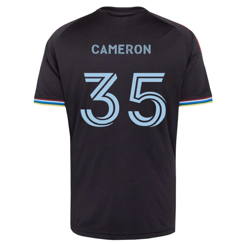Danxen Dames James Cameron #35 Zwart Hemelsblauw Thuisshirt Thuistenue 2026/27 T-Shirt België