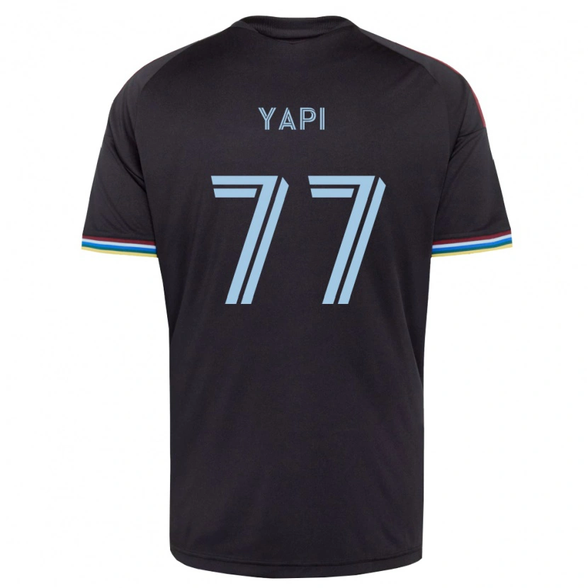 Danxen Dames Darren Yapi #77 Zwart Hemelsblauw Thuisshirt Thuistenue 2026/27 T-Shirt België
