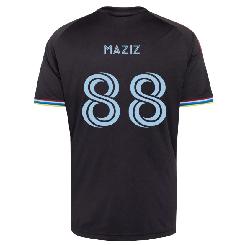 Danxen Dames Youssef Maziz #88 Zwart Hemelsblauw Thuisshirt Thuistenue 2026/27 T-Shirt België