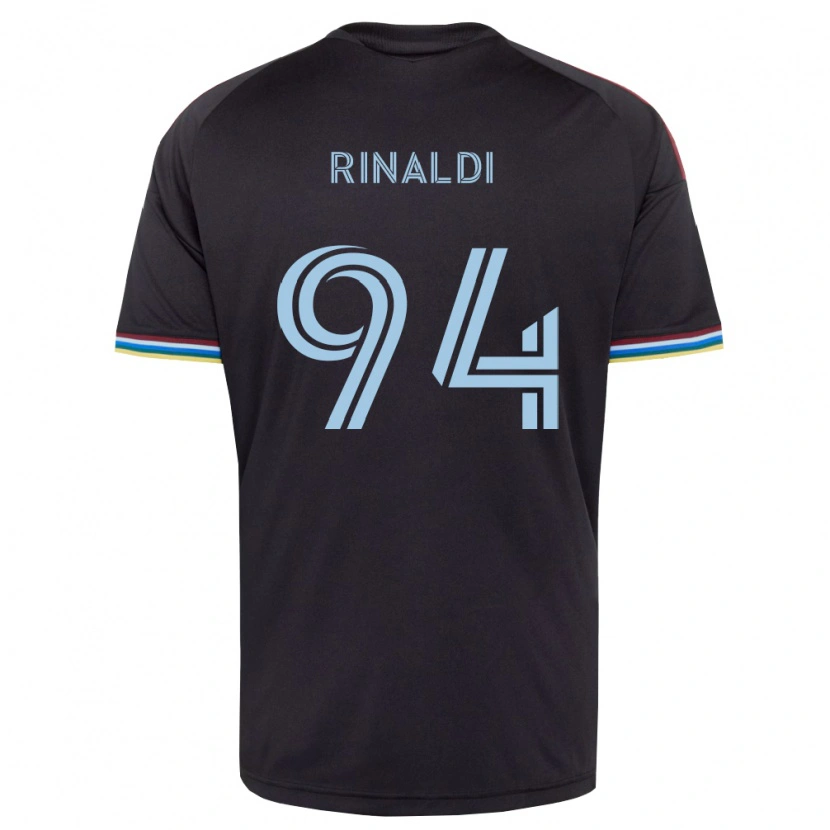 Danxen Dames Vincent Rinaldi #94 Zwart Hemelsblauw Thuisshirt Thuistenue 2026/27 T-Shirt België