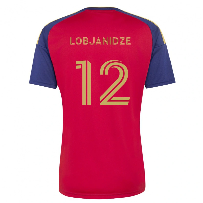 Danxen Dames Saba Lobjanidze #12 Koninklijk Blauw Bruin Rood Thuisshirt Thuistenue 2026/27 T-Shirt België