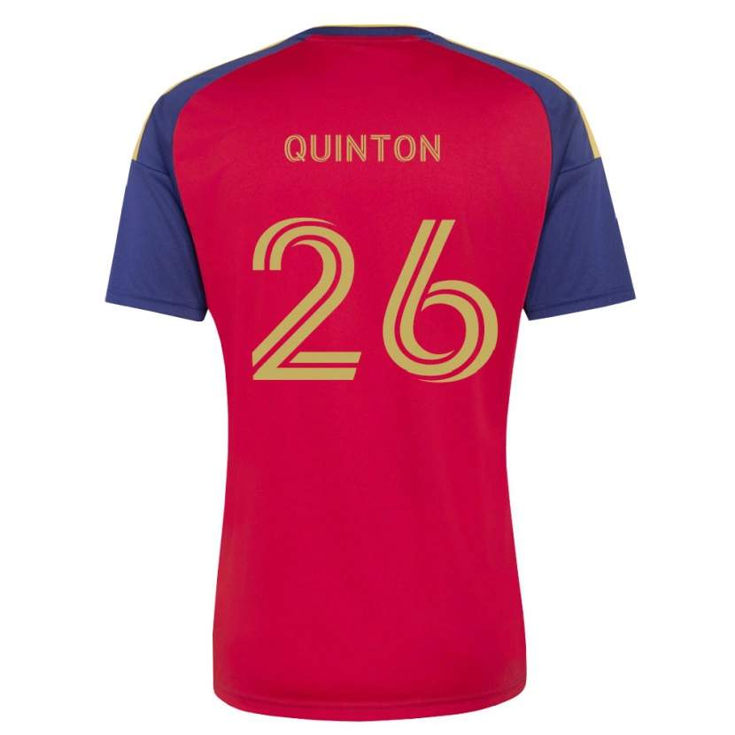 Danxen Dames Philip Quinton #26 Koninklijk Blauw Bruin Rood Thuisshirt Thuistenue 2026/27 T-Shirt België