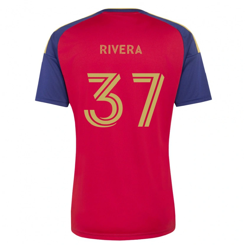 Danxen Dames Luis Rivera #37 Koninklijk Blauw Bruin Rood Thuisshirt Thuistenue 2026/27 T-Shirt België