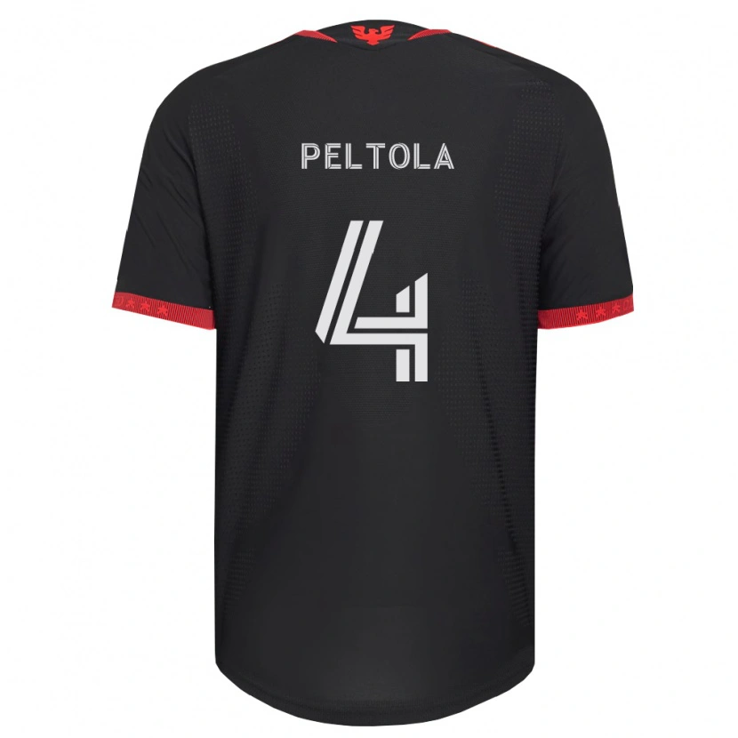 Danxen Dames Matti Peltola #4 Zwart Wit Rood Thuisshirt Thuistenue 2026/27 T-Shirt België
