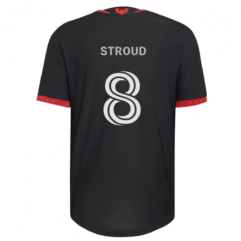Danxen Dames Jared Stroud #8 Zwart Wit Rood Thuisshirt Thuistenue 2026/27 T-Shirt België