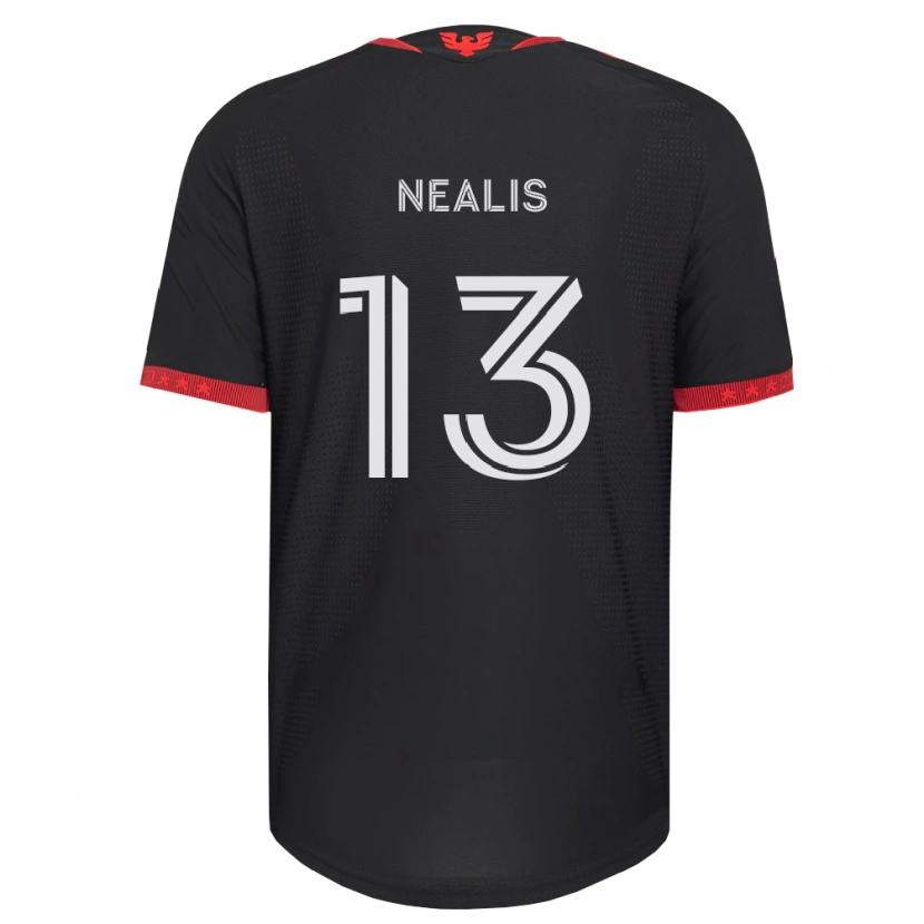 Danxen Dames Sean Nealis #13 Zwart Wit Rood Thuisshirt Thuistenue 2026/27 T-Shirt België
