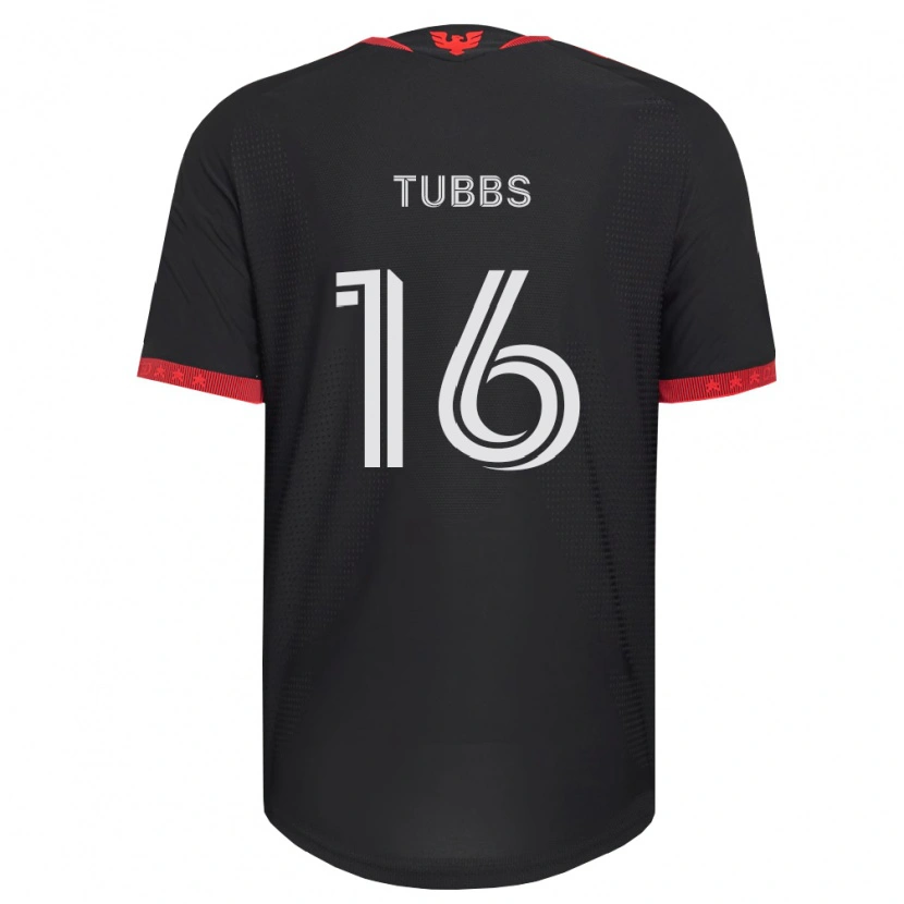 Danxen Dames Garrison Tubbs #16 Zwart Wit Rood Thuisshirt Thuistenue 2026/27 T-Shirt België